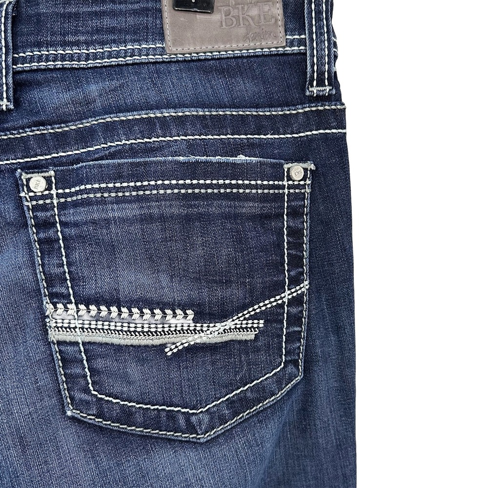 BKE DENIM Women's Harper Mid-rise Boot Cut Jeans • 29 • blue